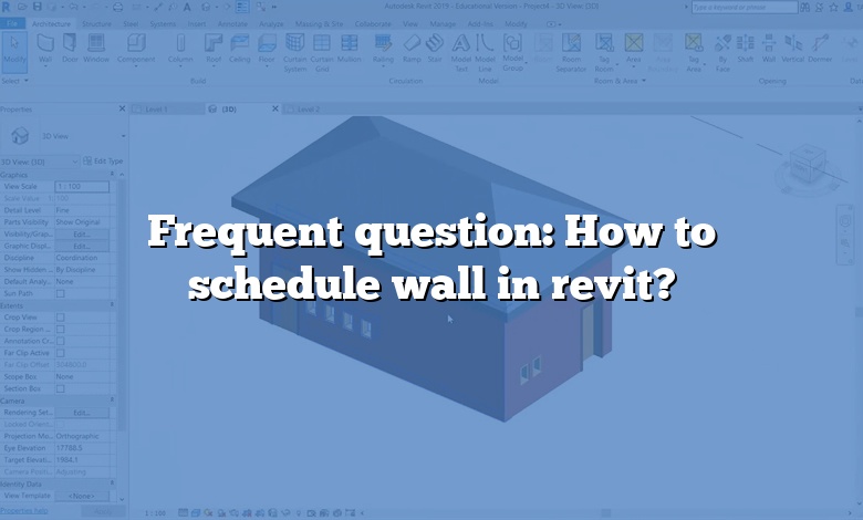 Frequent question: How to schedule wall in revit?