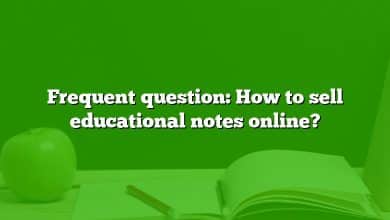 Frequent question: How to sell educational notes online?