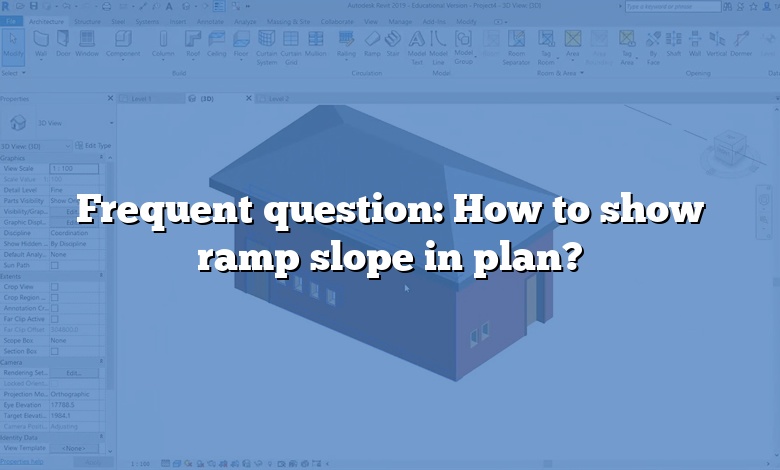 Frequent question: How to show ramp slope in plan?