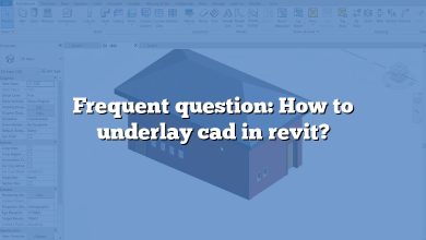 Frequent question: How to underlay cad in revit?