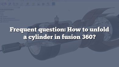 Frequent question: How to unfold a cylinder in fusion 360?