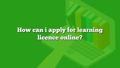 How can i apply for learning licence online?