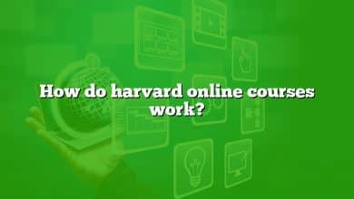 How do harvard online courses work?