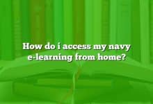 How do i access my navy e-learning from home?