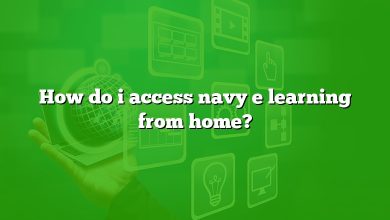 How do i access navy e learning from home?