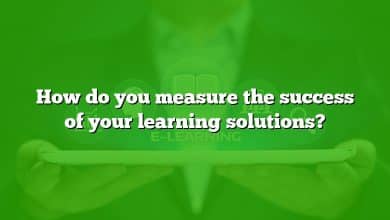 How do you measure the success of your learning solutions?