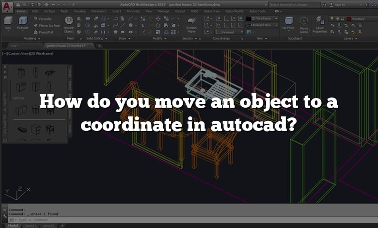 How do you move an object to a coordinate in autocad?