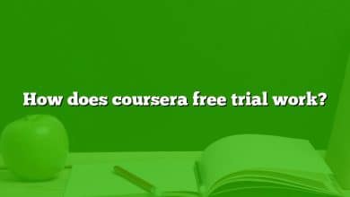 How does coursera free trial work?