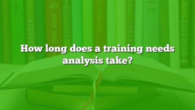 How long does a training needs analysis take?