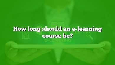 How long should an e-learning course be?