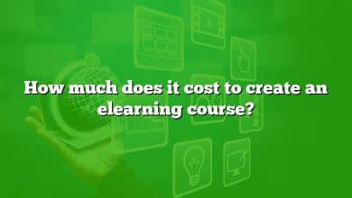 How much does it cost to create an elearning course?