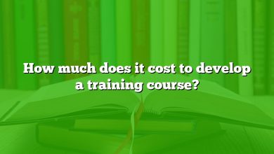 How much does it cost to develop a training course?