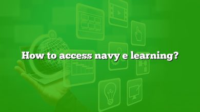 How to access navy e learning?