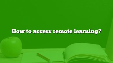 How to access remote learning?