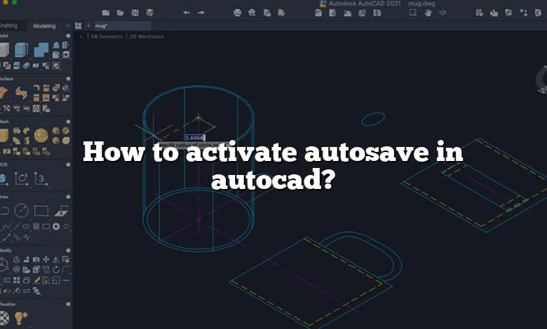 How to activate autosave in autocad?