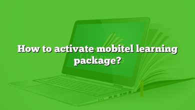 How to activate mobitel learning package?