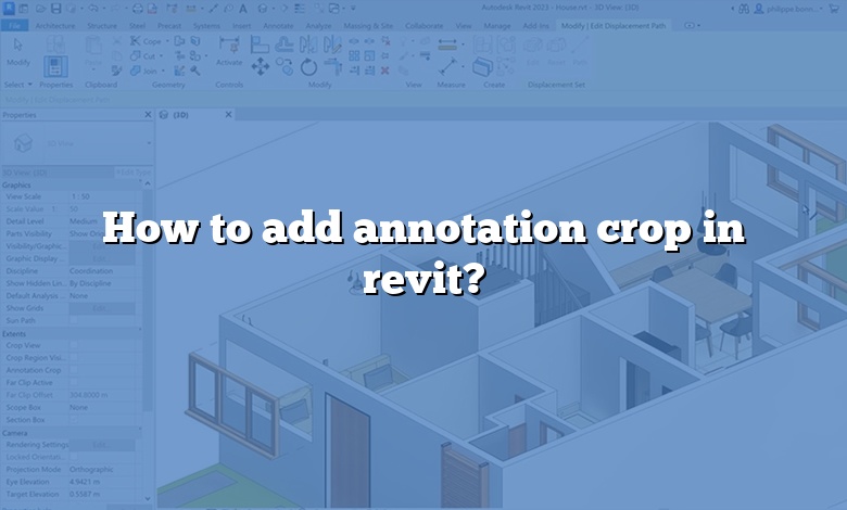 How to add annotation crop in revit?