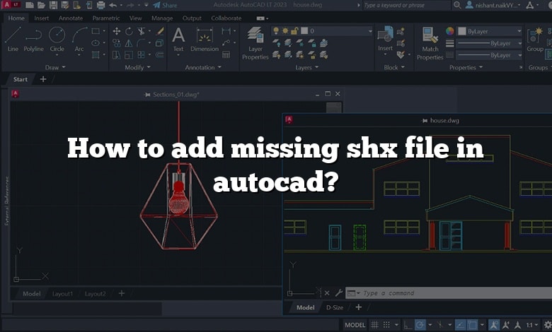 How to add missing shx file in autocad?