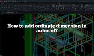 How to add ordinate dimension in autocad?