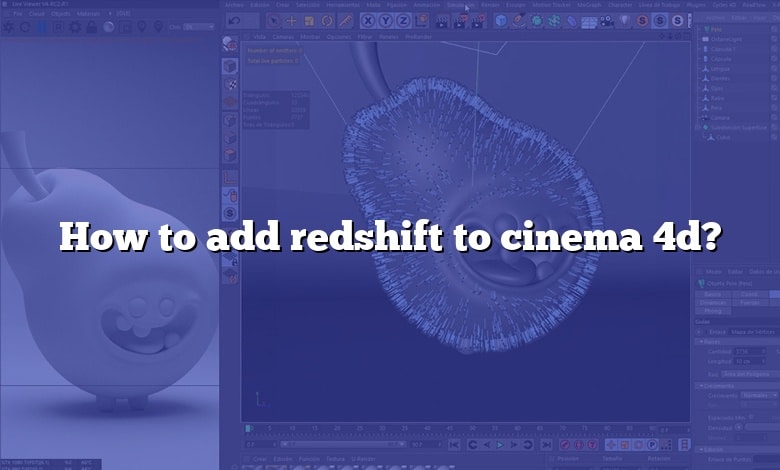 How to add redshift to cinema 4d?