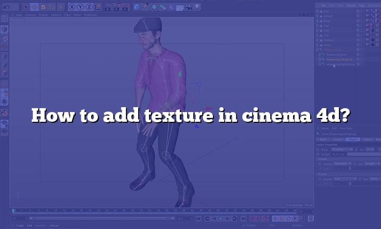 How to add texture in cinema 4d?