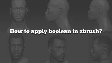 How to apply boolean in zbrush?