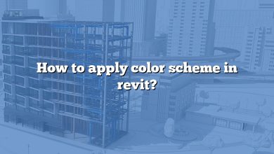 How to apply color scheme in revit?