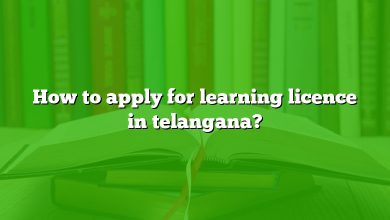 How to apply for learning licence in telangana?