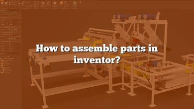 How to assemble parts in inventor?