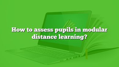 How to assess pupils in modular distance learning?