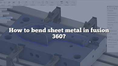 How to bend sheet metal in fusion 360?