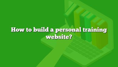 How to build a personal training website?