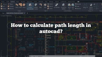 How to calculate path length in autocad?