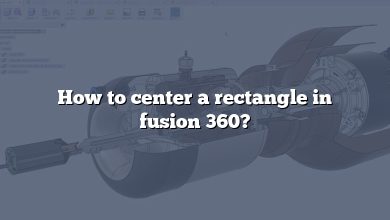 How to center a rectangle in fusion 360?