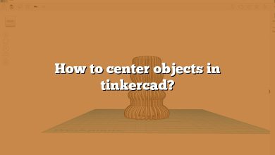 How to center objects in tinkercad?