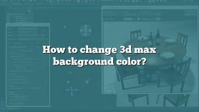 How to change 3d max background color?