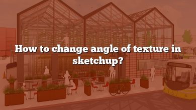 How to change angle of texture in sketchup?