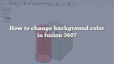 How to change background color in fusion 360?