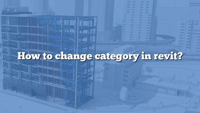 How to change category in revit?