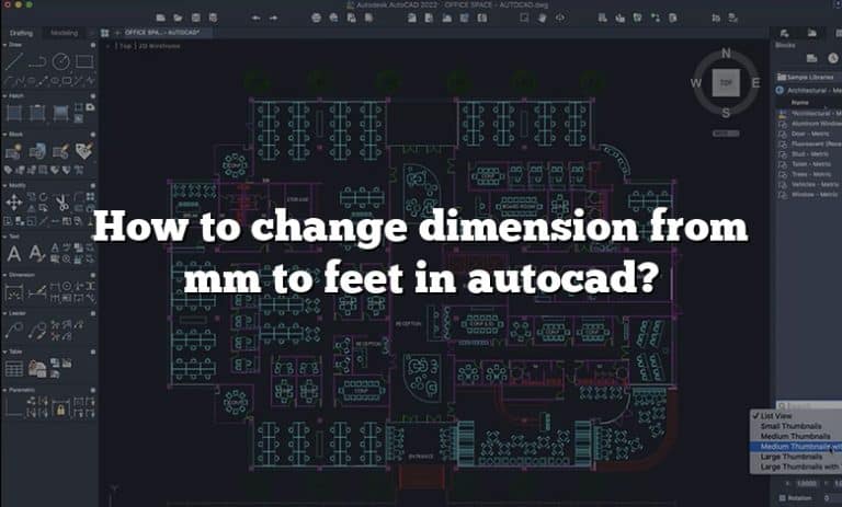 Dimensions In Feet In Autocad