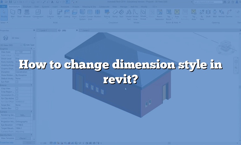 How to change dimension style in revit?