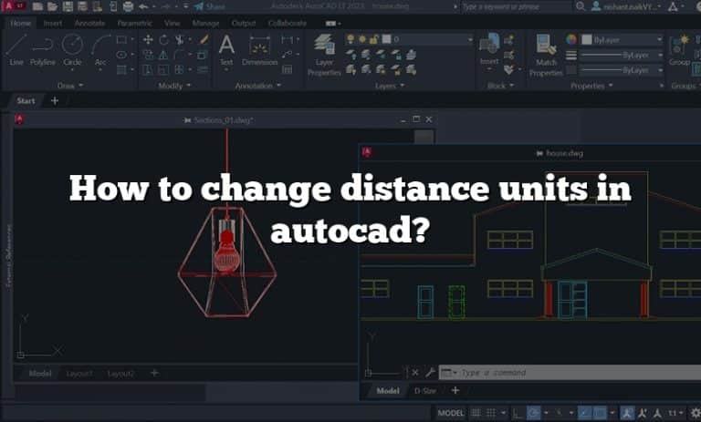 How To Change Distance Size In Autocad