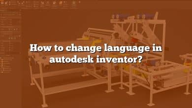 How to change language in autodesk inventor?