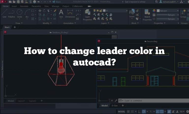 how-to-change-leader-color-in-autocad