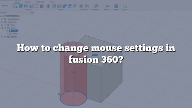 How to change mouse settings in fusion 360?