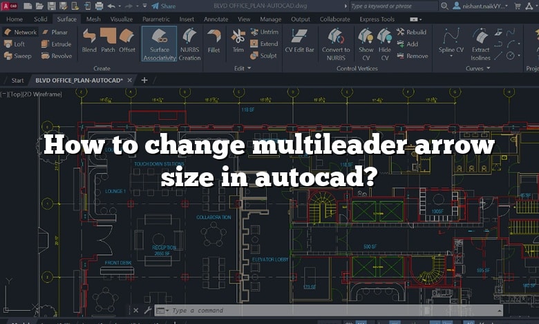 how-to-change-multileader-arrow-size-in-autocad