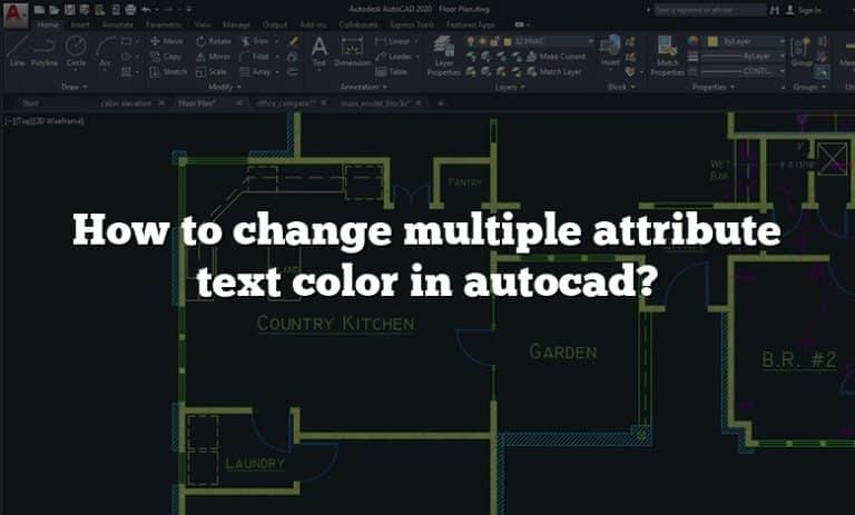 how to change multiple attribute text style in autocad