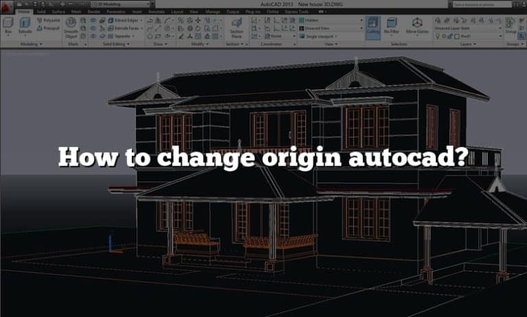 How To Change Origin Location In Autocad