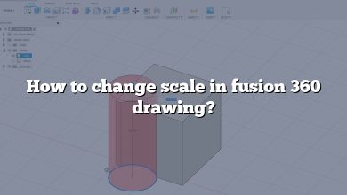 How to change scale in fusion 360 drawing?