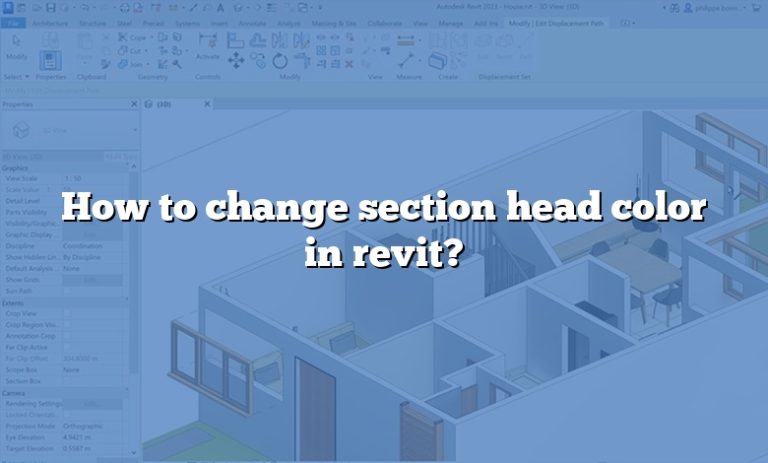 section head color revit